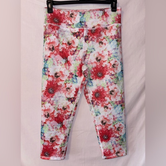 Evolution and Creation Pants - Evolution and Creation Vibrant Red and Pink Leggings